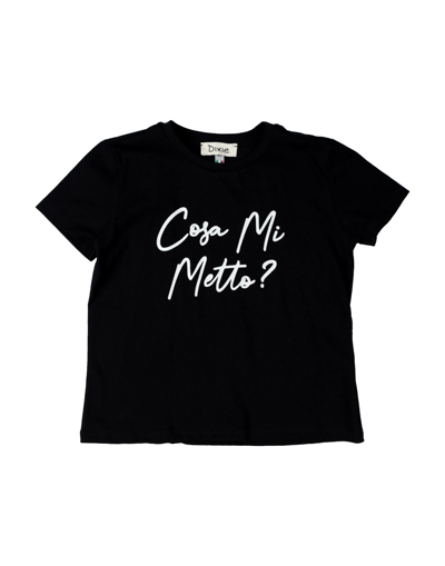 Shop Dixie Toddler Girl T-shirt Black Size 6 Cotton