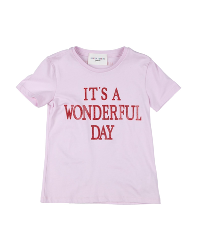 Shop Alberta Ferretti T-shirts In Light Pink