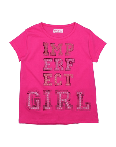 Shop !m?erfect Toddler Girl T-shirt Fuchsia Size 6 Cotton In Pink