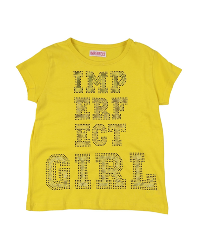 Shop !m?erfect Toddler Girl T-shirt Yellow Size 6 Cotton