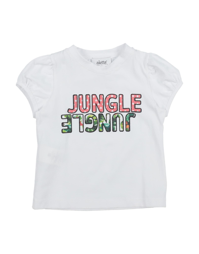 Shop Aletta Toddler Girl T-shirt White Size 5 Cotton, Elastane