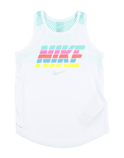 Shop Nike Toddler Girl T-shirt White Size 4 Polyester