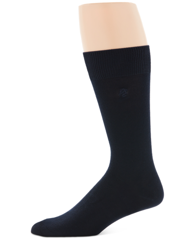 Shop Perry Ellis Portfolio Perry Ellis Men's Socks, Rayon Dress Sock Single Pack In Navy