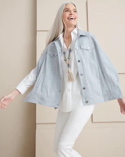 Chico's No-iron Stretch Shirt In White