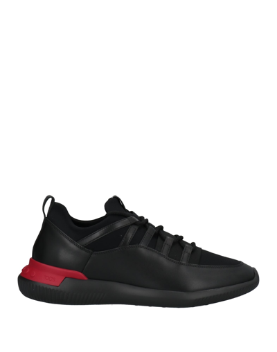 Shop Tod's Man Sneakers Black Size 6.5 Soft Leather, Textile Fibers
