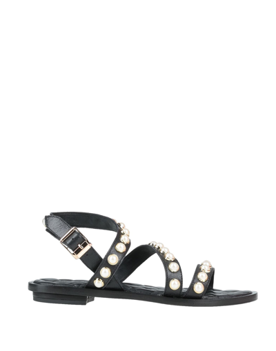 Shop Hadel Woman Sandals Black Size 7 Soft Leather