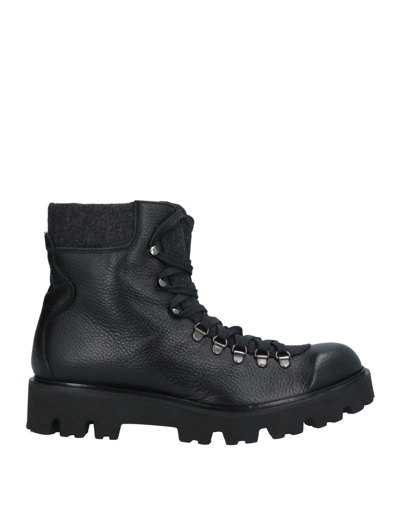 Shop Baldinini Man Ankle Boots Black Size 9 Soft Leather, Textile Fibers