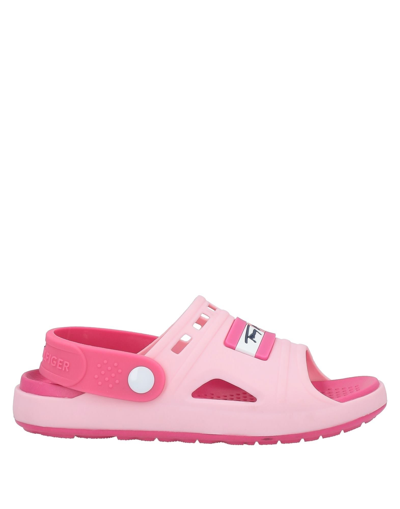 Tommy Hilfiger Kids' Pool Slider Branded Sandals Pink | ModeSens