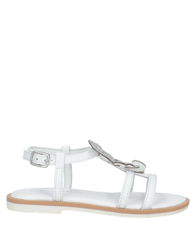 Shop Oca-loca Toddler Girl Sandals White Size 9.5c Soft Leather