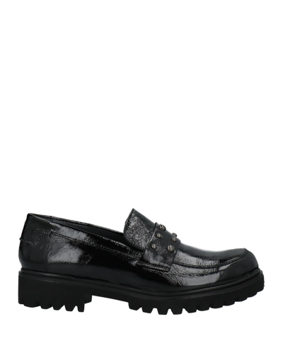 Shop Just Melluso Loafers In Black