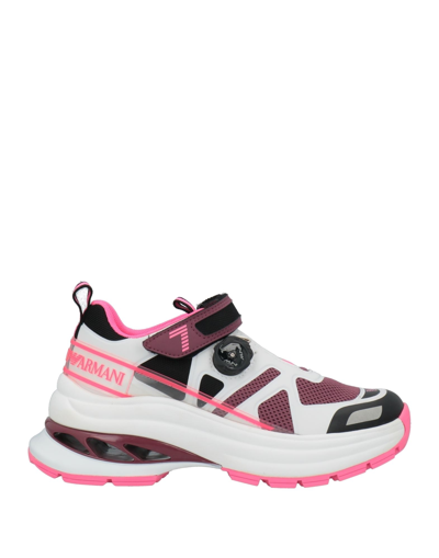 Shop Ea7 Man Sneakers Pastel Pink Size 4 Textile Fibers, Rubber