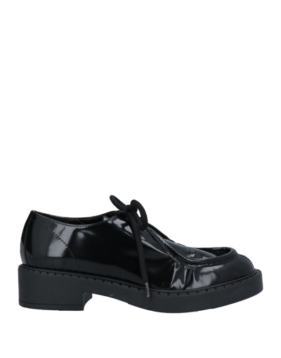 Shop Baldinini Woman Lace-up Shoes Black Size 6 Soft Leather
