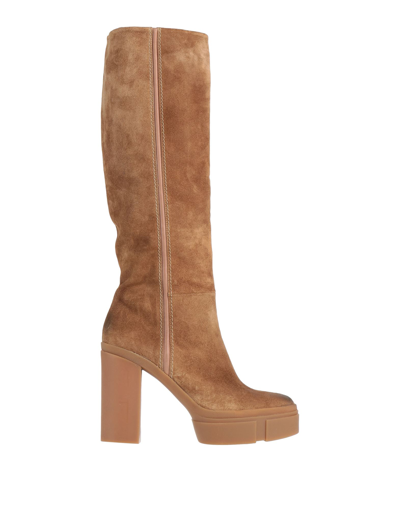 Shop Vic Matie Vic Matiē Woman Boot Beige Size 10 Soft Leather