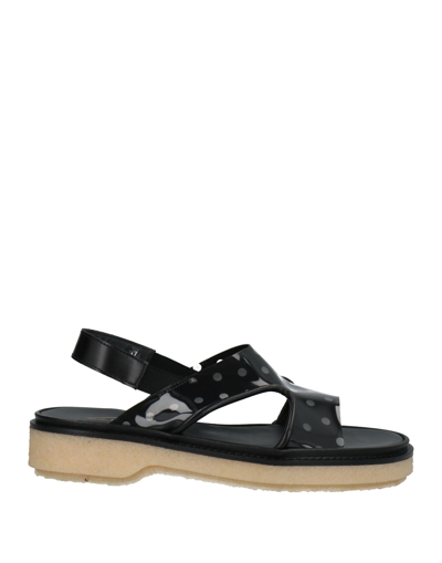 Shop Adieu Woman Sandals Black Size 8 Pvc - Polyvinyl Chloride, Calfskin