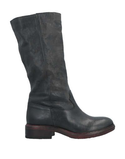 Shop Marotta Knee Boots In Dark Brown