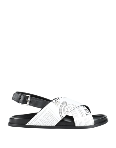 Shop John Galliano Sandals In White