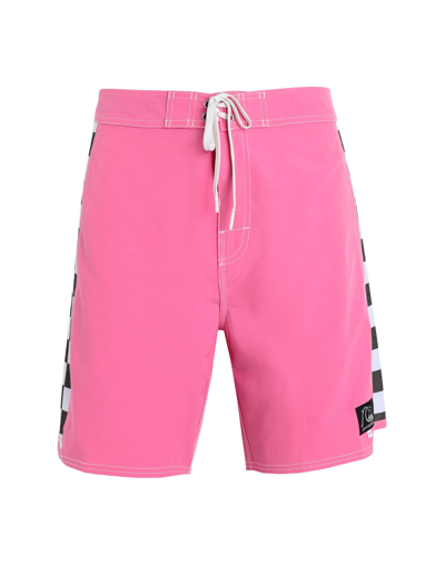 Shop Quiksilver Qs Boardshort Original Arch 18 Man Beach Shorts And Pants Pink Size 32 Polyester, Cotton,