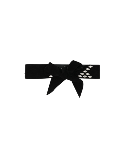 Shop Iro Woman Belt Black Size 34 Soft Leather
