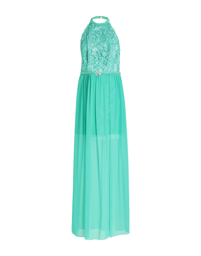 Shop Soani Woman Maxi Dress Green Size 10 Polyester, Elastane