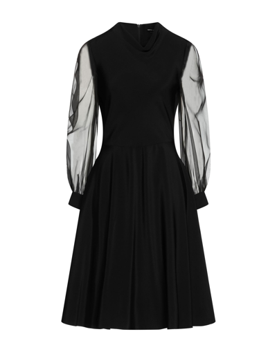 Shop Giorgio Armani Woman Midi Dress Black Size 4 Silk