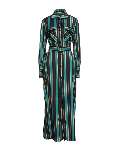 Shop W Les Femmes By Babylon Woman Maxi Dress Turquoise Size 8 Polyamide, Elastane In Blue