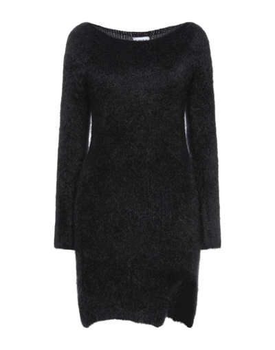 Shop Ainea Woman Mini Dress Black Size 8 Mohair Wool, Polyamide, Elastane