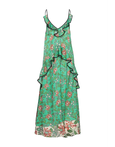 Shop Emma & Gaia Woman Maxi Dress Green Size 6 Polyester