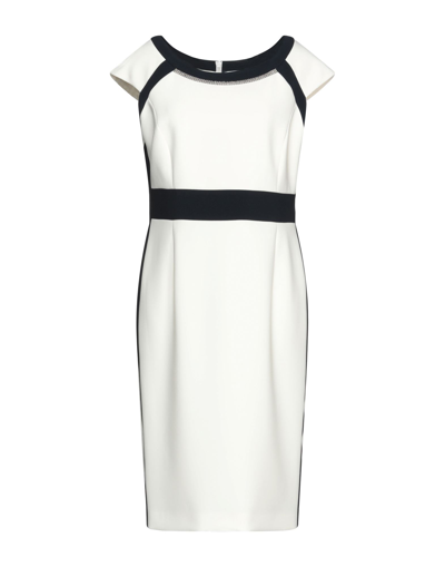 Shop Luis Civit Woman Mini Dress Black Size 10 Polyester, Polyurethane