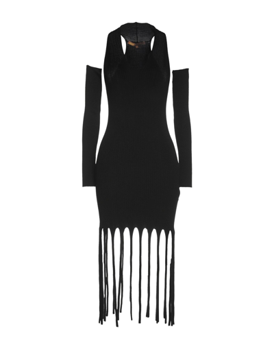 Shop Babylon Woman Midi Dress Black Size 2 Viscose, Polyester