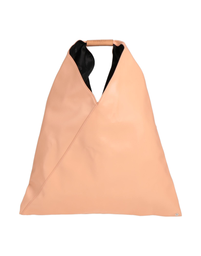 Shop Mm6 Maison Margiela Woman Handbag Salmon Pink Size - Textile Fibers