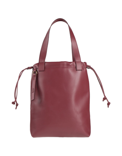 Shop Corsia Woman Handbag Burgundy Size - Soft Leather In Red