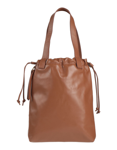 Shop Corsia Woman Handbag Tan Size - Soft Leather In Brown