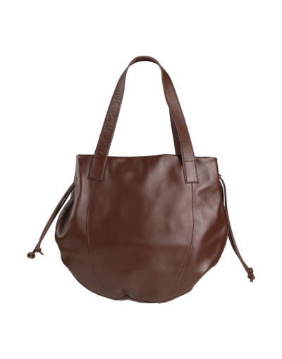 Shop Corsia Woman Handbag Dark Brown Size - Soft Leather