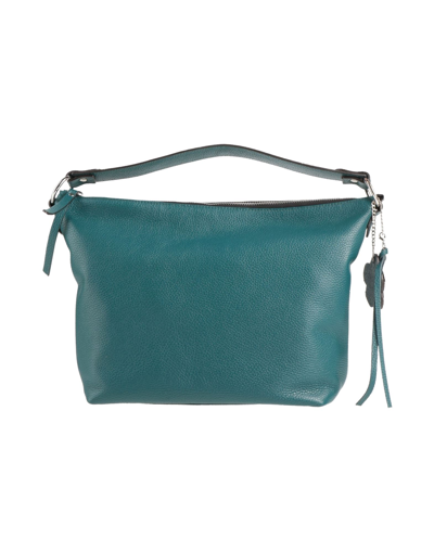 Shop Gianni Notaro C.j. Gianni Notaro Woman Handbag Deep Jade Size - Calfskin In Green