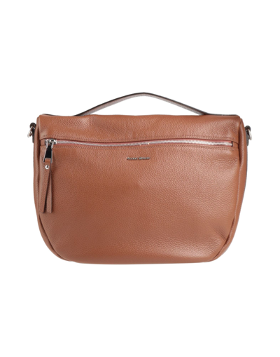 Shop Gianni Notaro C.j. Gianni Notaro Woman Handbag Brown Size - Calfskin