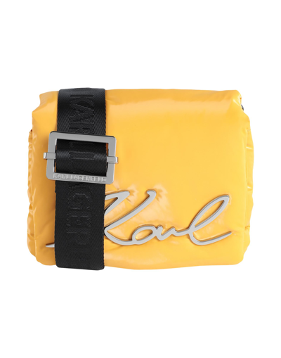 Shop Karl Lagerfeld Handbags In Yellow