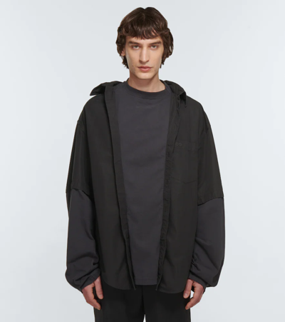 Shop Balenciaga Bb Icon Trompe L'ail Shirt In Black