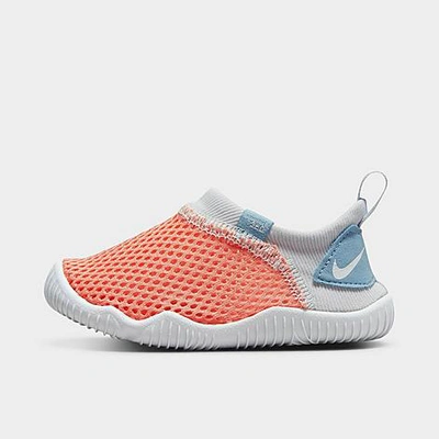 Shop Nike Girls' Toddler Aqua Sock 360 Slip-on Casual Shoes In Crimson Bliss/white/aura/worn Blue