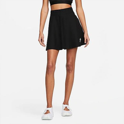 Shop Nike Women's Air Pique Skirt In Black/white