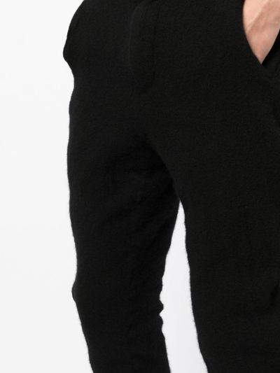 Black Comme Des Garçons Zipper-trim Trousers In Black