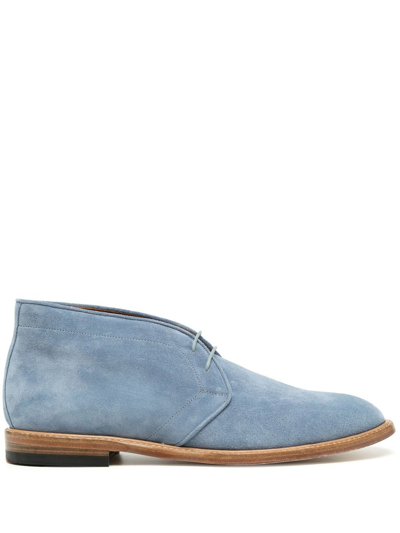 krigsskib Mus Charmerende Paul Smith Mendes Suede Boots In Blue | ModeSens