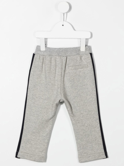 Shop Monnalisa Side Stripe Track Pants In Grey