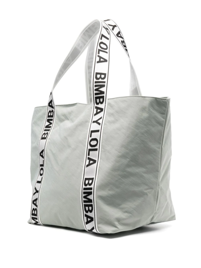Bimba Y Lola Logo-Straps Tote Bag - Black