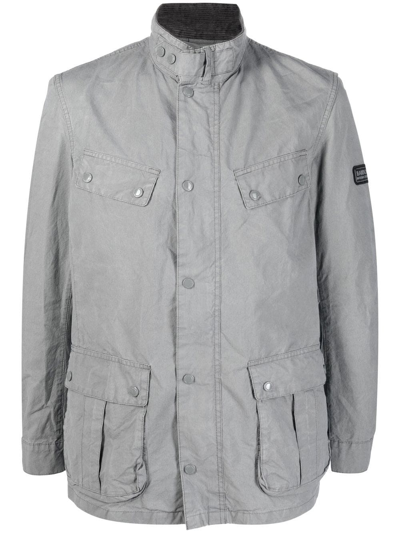 Barbour International Logo-patch Lightweight Jacket In Grey | ModeSens