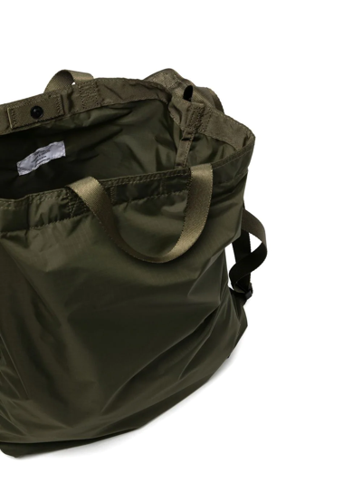 Shop Porter-yoshida & Co Logo-patch Shoulder Bag In Green