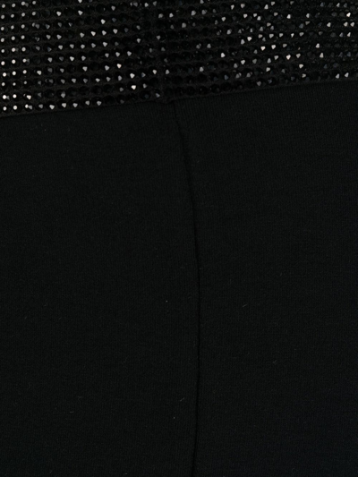 Philipp Plein Stones Rhinestone-logo Boxers In Black