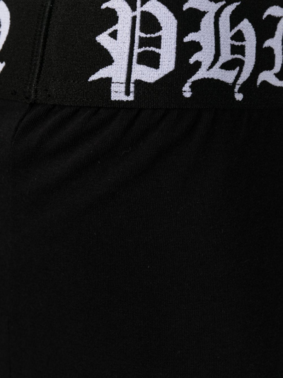 Shop Philipp Plein Tm Logo Waistband Boxers In Black