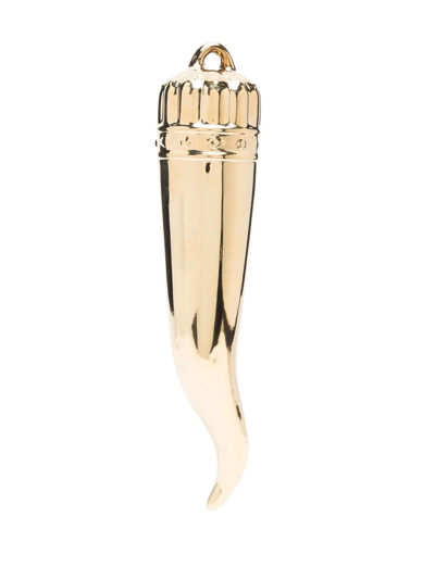 Shop Seletti My Lucky Horn Ornament In Gold