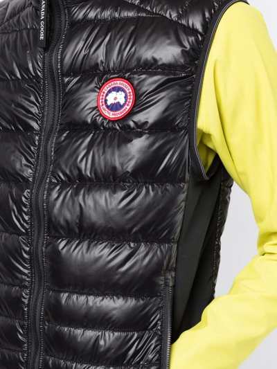 Shop Canada Goose Logo-patch Padded Vest In Black