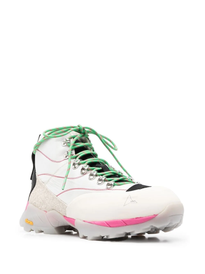 Roa Andreas Strap High-top Sneakers In Neutrals